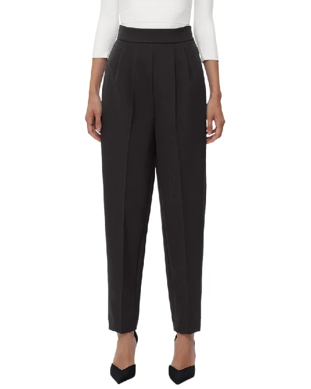 Chic Lounge Hervé Léger High Waist Pleated Tapered Pant