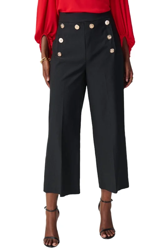 Versatile Comfort High Waisted Formal Trouser In Black