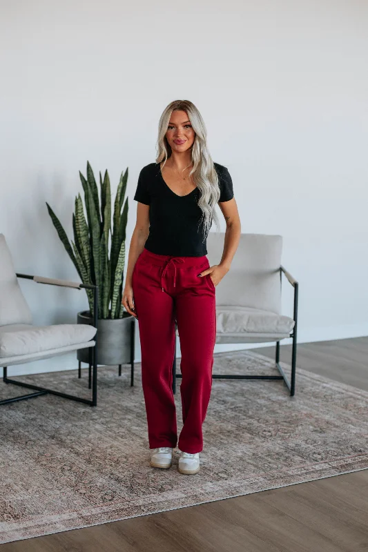 Energy Plan Isadora Lounge Pants - Crimson