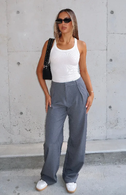 Relaxed Fit One For The Team Pants Charcoal