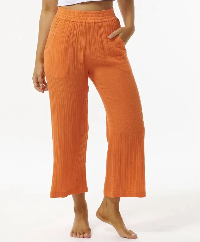 Fashionable Items Premium Surf Beach Pants In Bright Orange