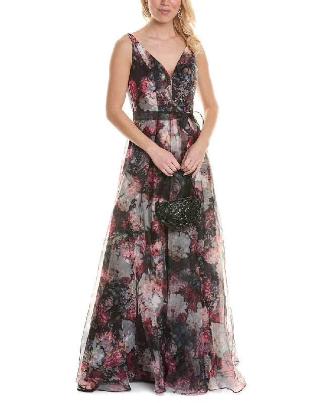 Smart Casuals Rene by Rene Ruiz Collection V-Neck Gown