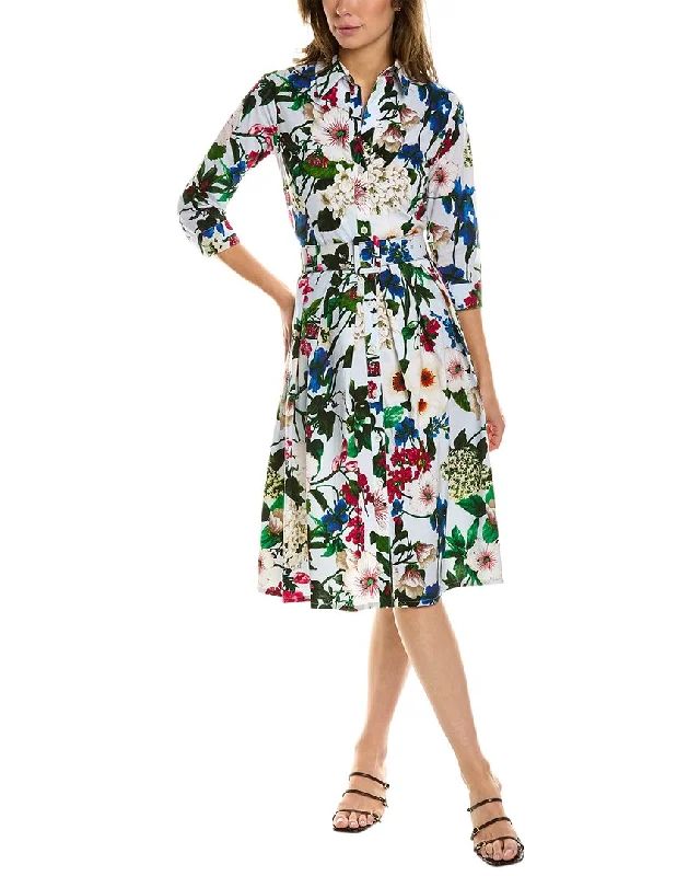 Weekend Wear Samantha Sung Audrey 1 3/4-Sleeve Shirtdress