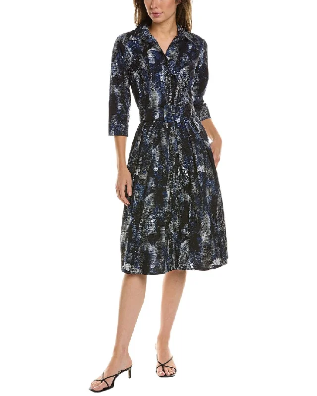Everyday Style Samantha Sung Audrey 1 3/4-Sleeve Shirtdress