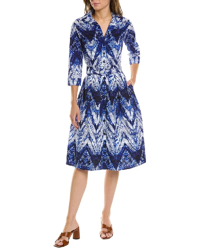 Soft Fabrics Samantha Sung Audrey 1 3/4-Sleeve Shirtdress