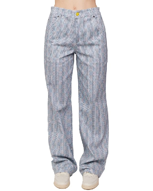 Relaxed Wear Samii Ryan Smiley Checkered Logo Pant