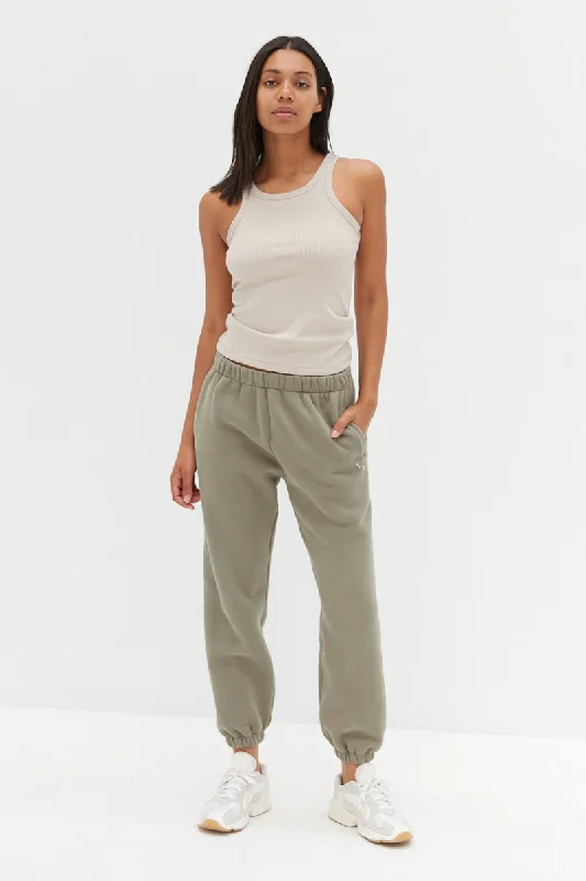Effortless Style Sojo Sweat Pants - Khaki