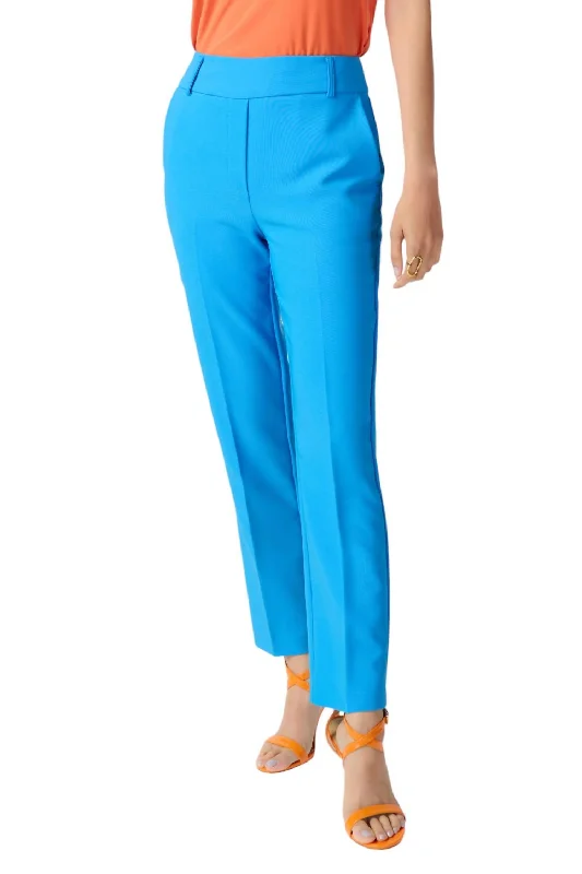 Luxe Comfort Stretch Slim-Fit Pants In French Blue