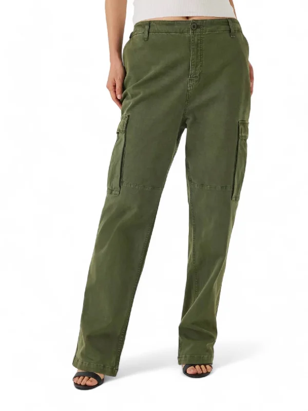 Comfortable Tops Uniform Cargo Pant In Fatigue001