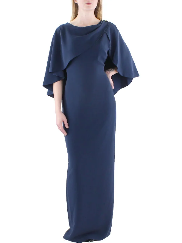 Urban Comfort Womens Cape Formal Evening Dress