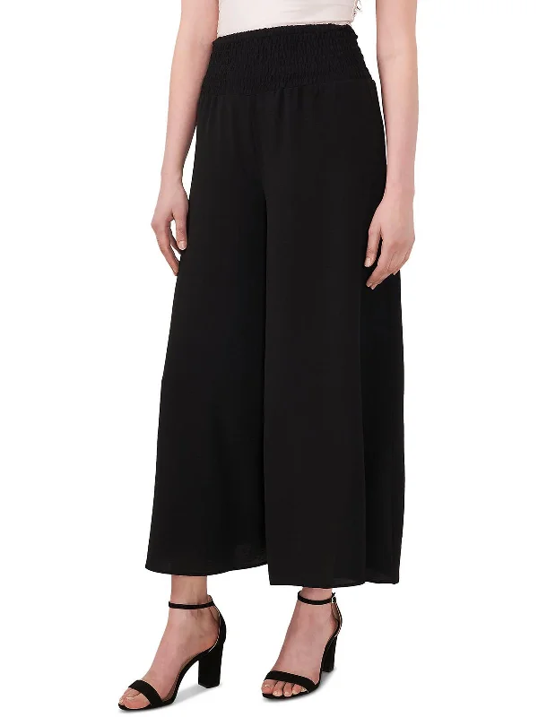 Cozy Outfit Womens High Rise Wide Leg Ankle Pants