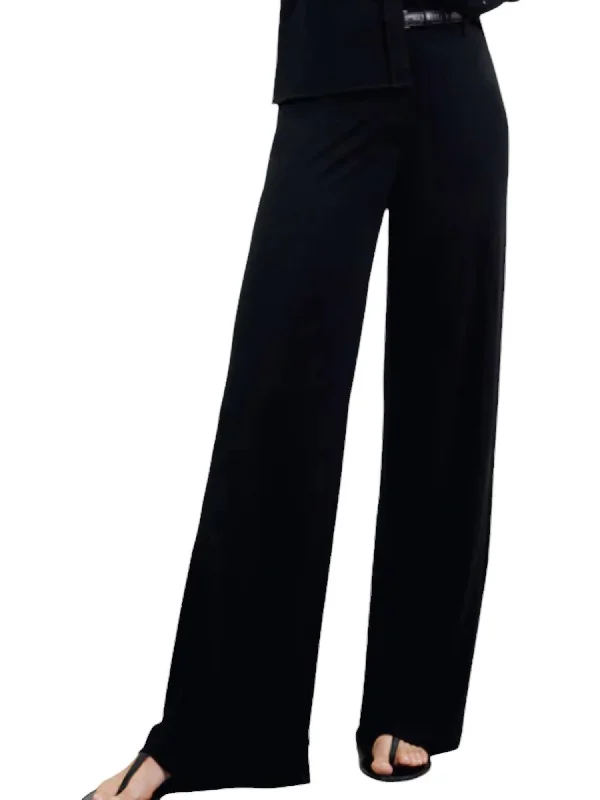 Soft Fashion Women's Kiera Jersey Pants In Black