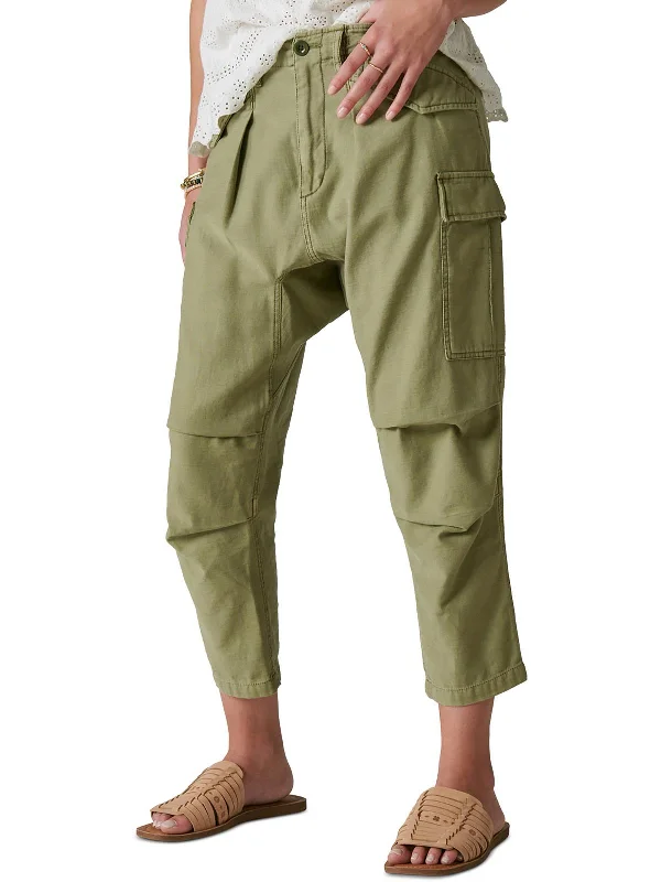 Urban Comfort Womens Slouchy Cotton Cargo Pants