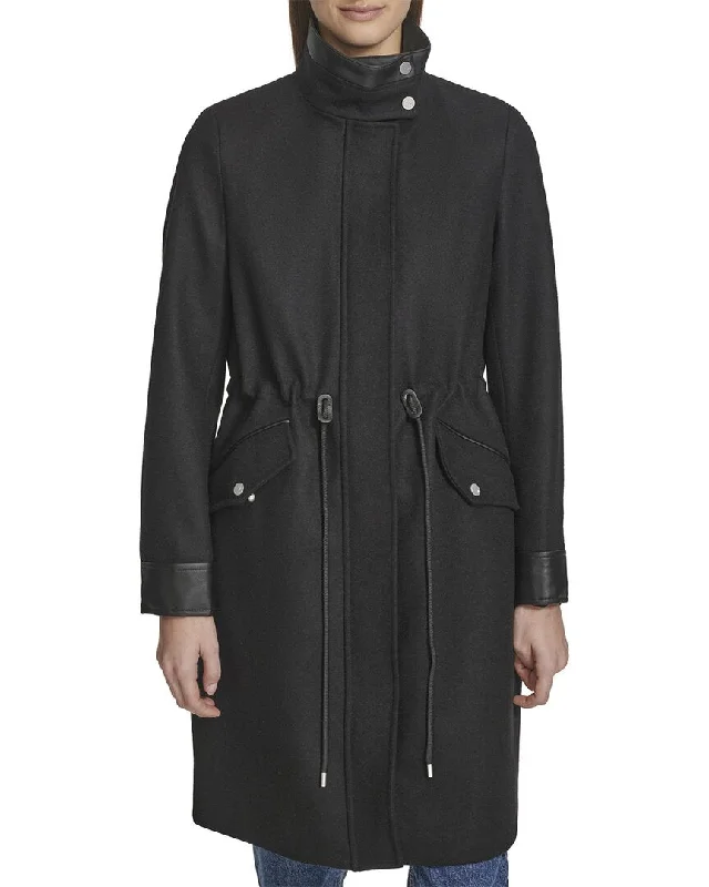 Exclusive Customization Andrew Marc Chesme Wool-Blend Coat