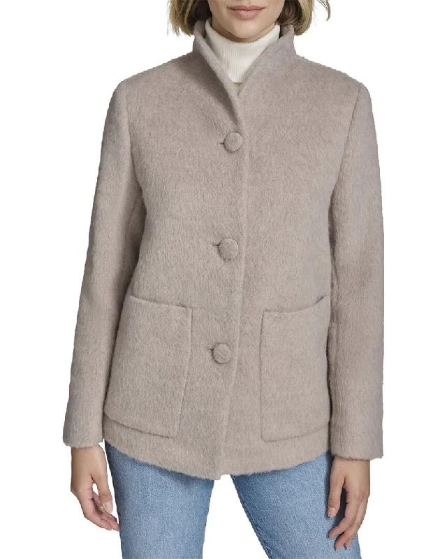 Easy Chic Andrew Marc Piper Wool-Blend Coat