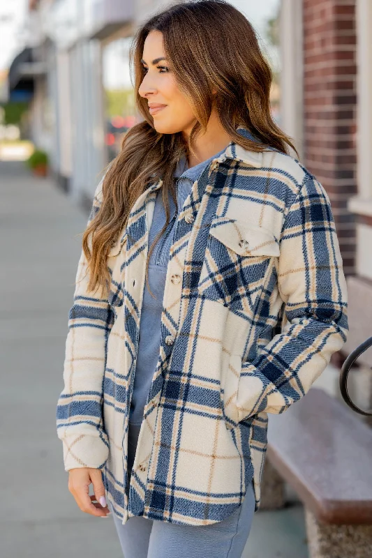 Cozy Outfit Catching Feelings Plaid Shacket