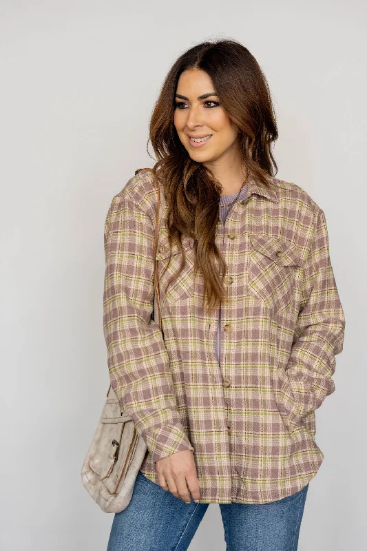 Versatile Wear Fountain Of Youth Plaid Shacket