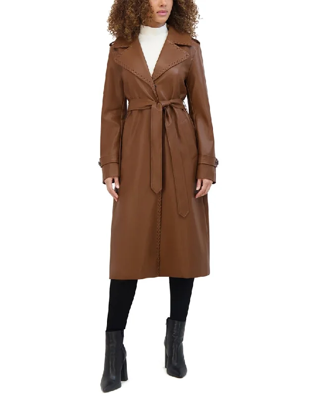 Breathable Comfort Kenneth Cole Belted Duster Jacket