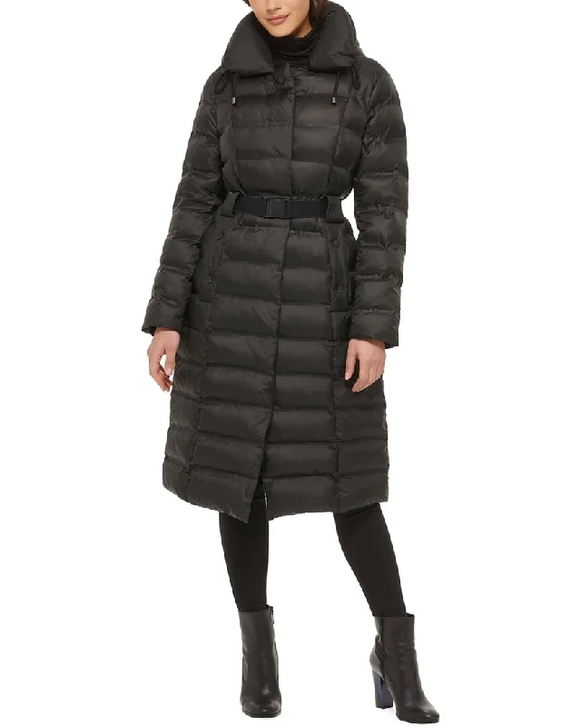 Soft Fashion Kenneth Cole Hooded Cire Puffer Coat