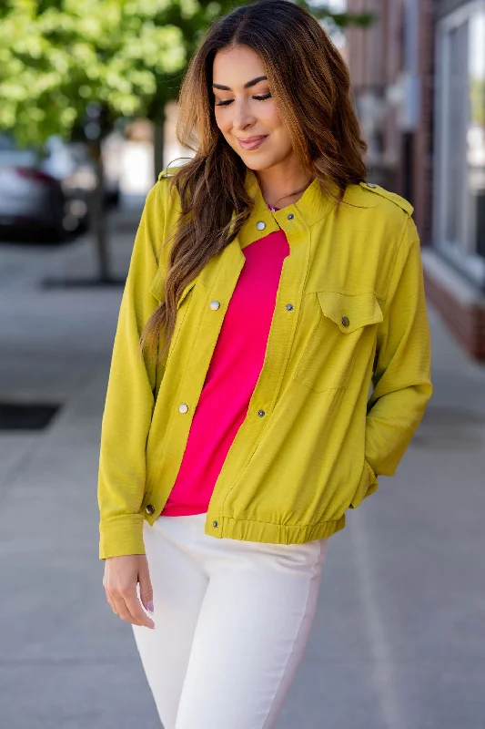 Versatile Style Lightweight Shoulder Accented Jacket