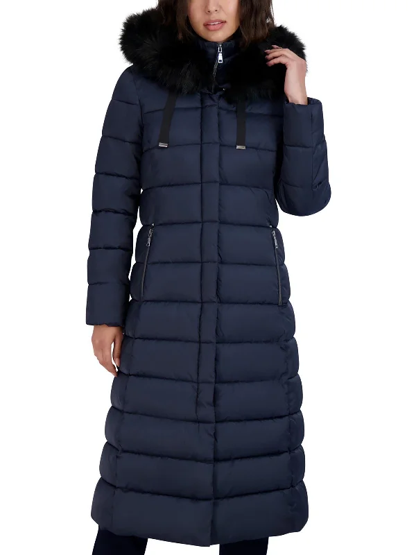 Effortless Dressing Nellie Womens Puffer Maxi Parka Coat