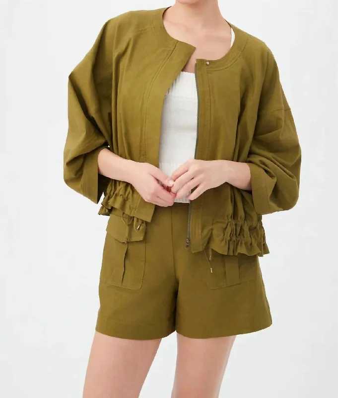 Relaxed Dresses Prita Jacket In Sage