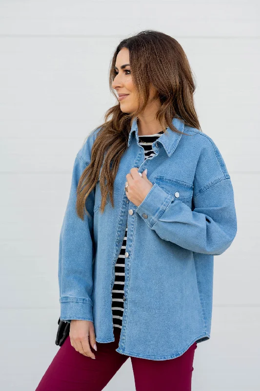 Luxe Comfort Relaxed Denim Shacket