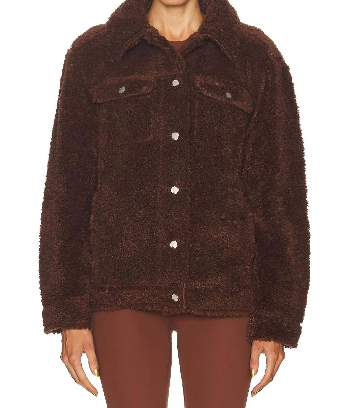 Chic Outfits Rider Shacket In Espresso