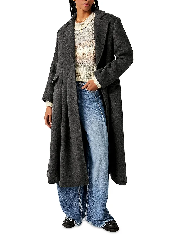 Comfy Pants Womens Wool Blend Maxi Overcoat