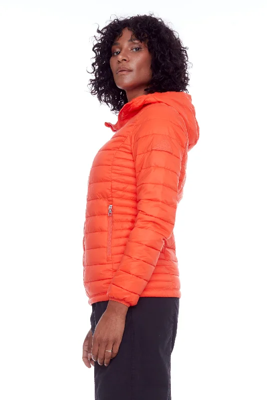 Relaxed Chic YOHO LADIES' | WOMEN'S VEGAN DOWN (RECYCLED) LIGHTWEIGHT PACKABLE PUFFER