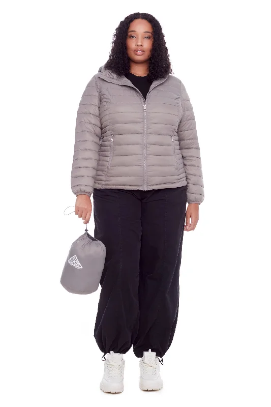Classic Choice YOHO PLUS | WOMEN'S VEGAN DOWN (RECYCLED) LIGHTWEIGHT PACKABLE PUFFER (PLUS SIZE)