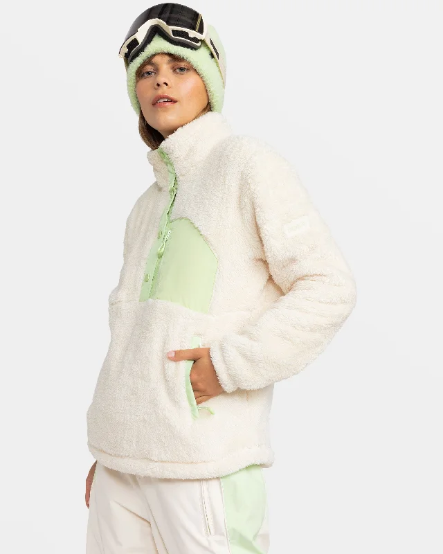 Cozy Dress Alabama Mock Neck Sweatshirt - Buttercream