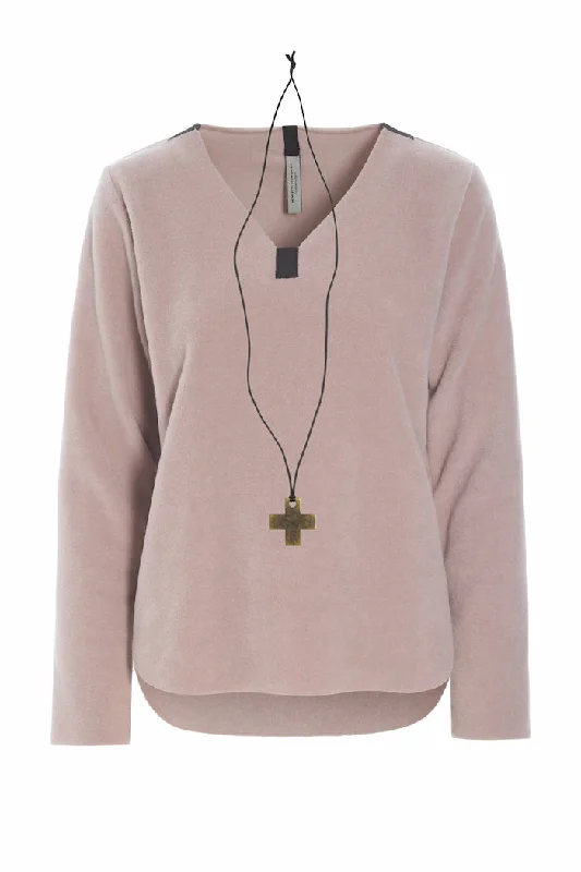 Soft Comfort BLOUSE W/NECKLACE - 1362 - NUDE