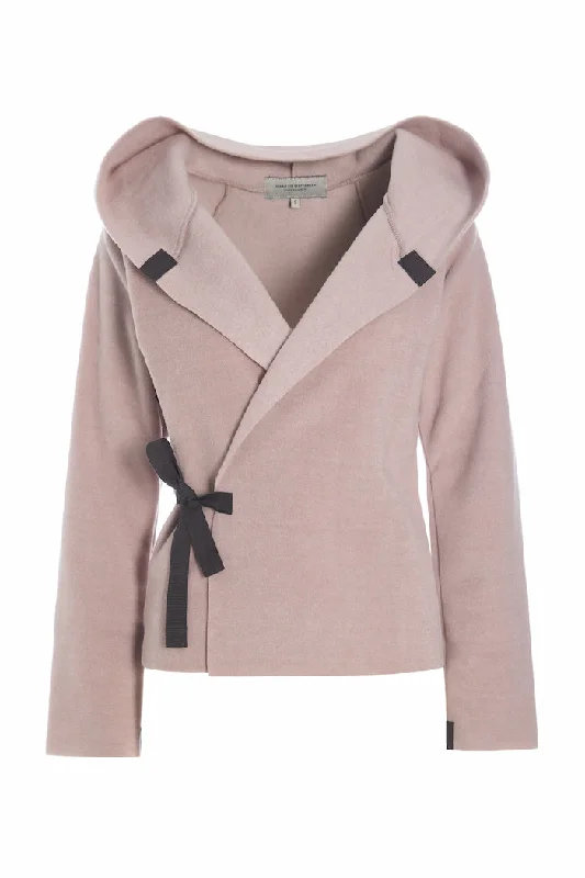 Soft Clothing CLASSIC FLEECE WRAP CARDIGAN - 1009 - NUDE