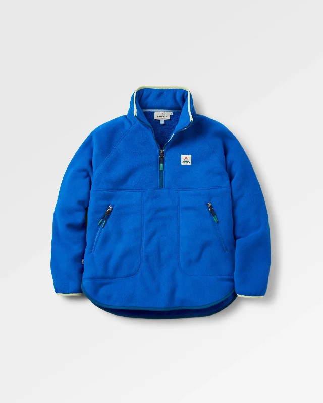 Stylish Comfort Folksy Recycled Sherpa Fleece - Azure Blue