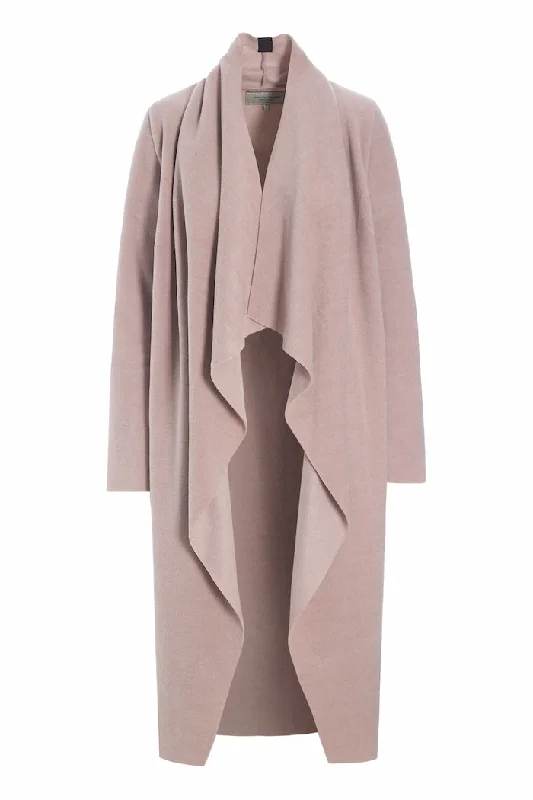 Smart Casuals LONG CARDIGAN W/ WATERFALL - 7131 - NUDE