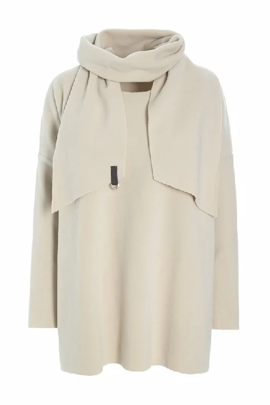 Comfortable Jackets SWEATER WITH SCARF - 1338 - KIT